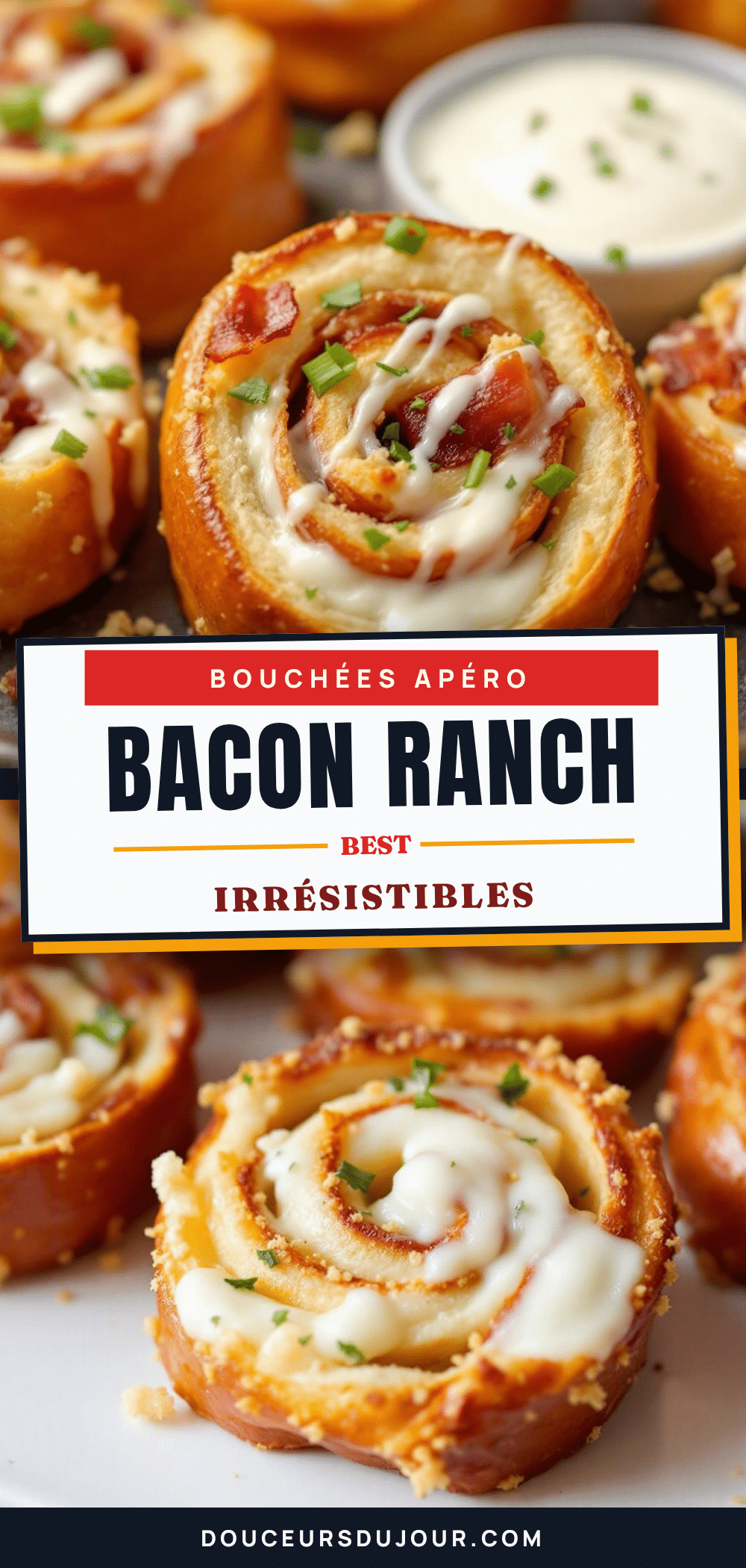 bouchées apéro bacon ranch aux bretzels recipe