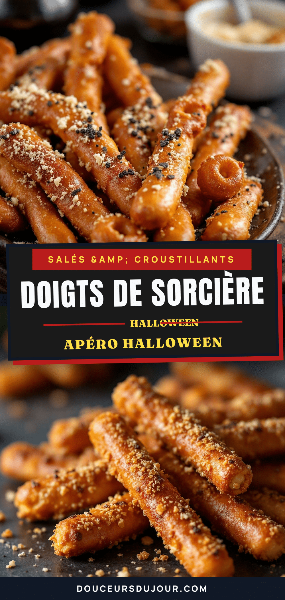 bretzels doigts de sorcière croustillants pour Halloween recipe