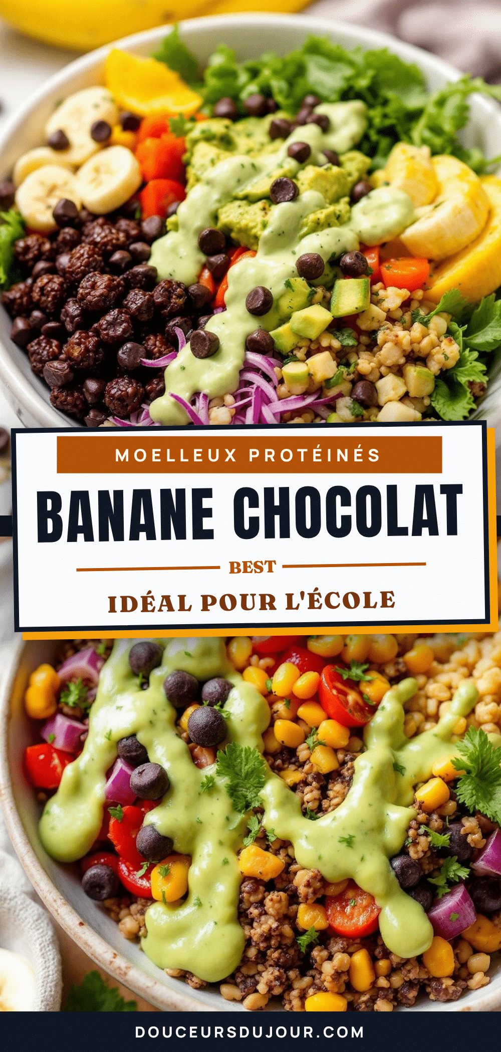 moelleux protéinés banane et pépites de chocolat recipe