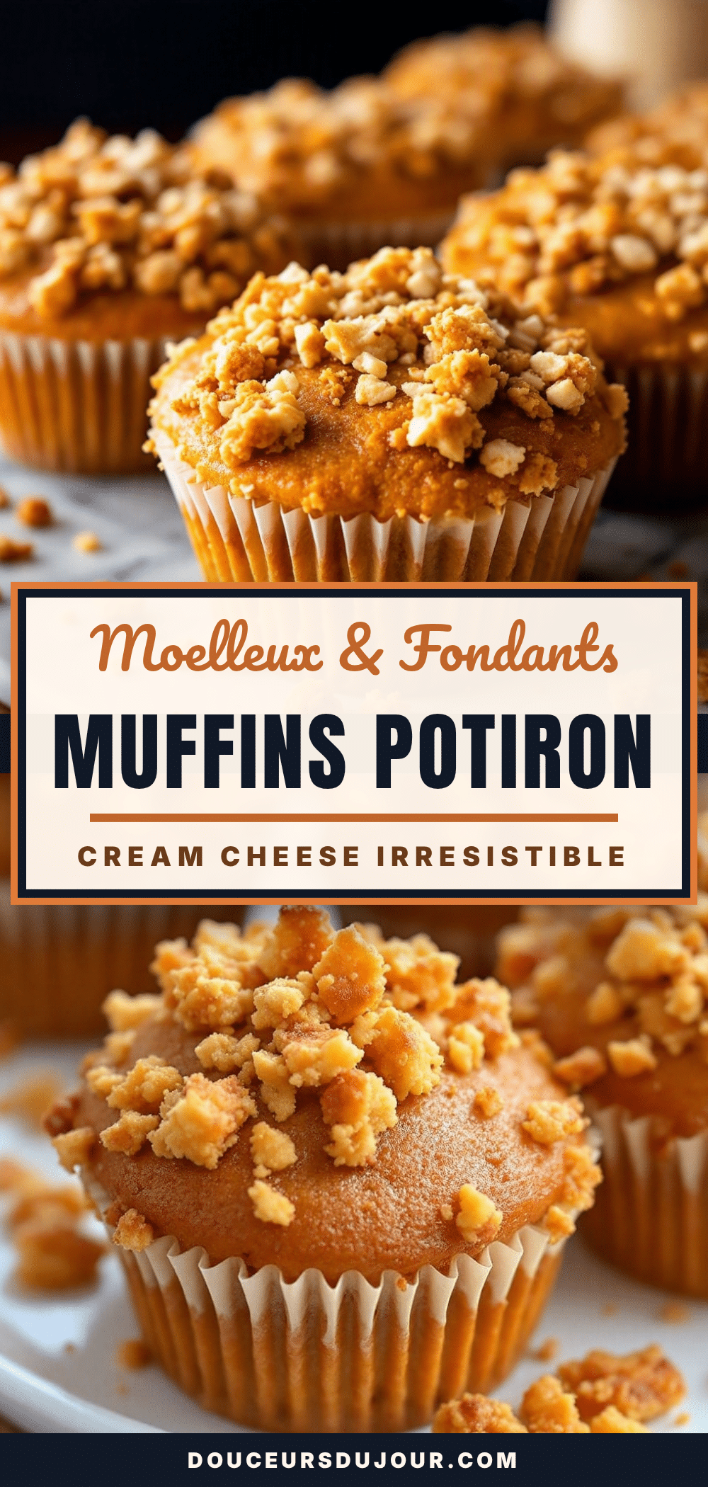 muffins potiron cream cheese streusel recipe