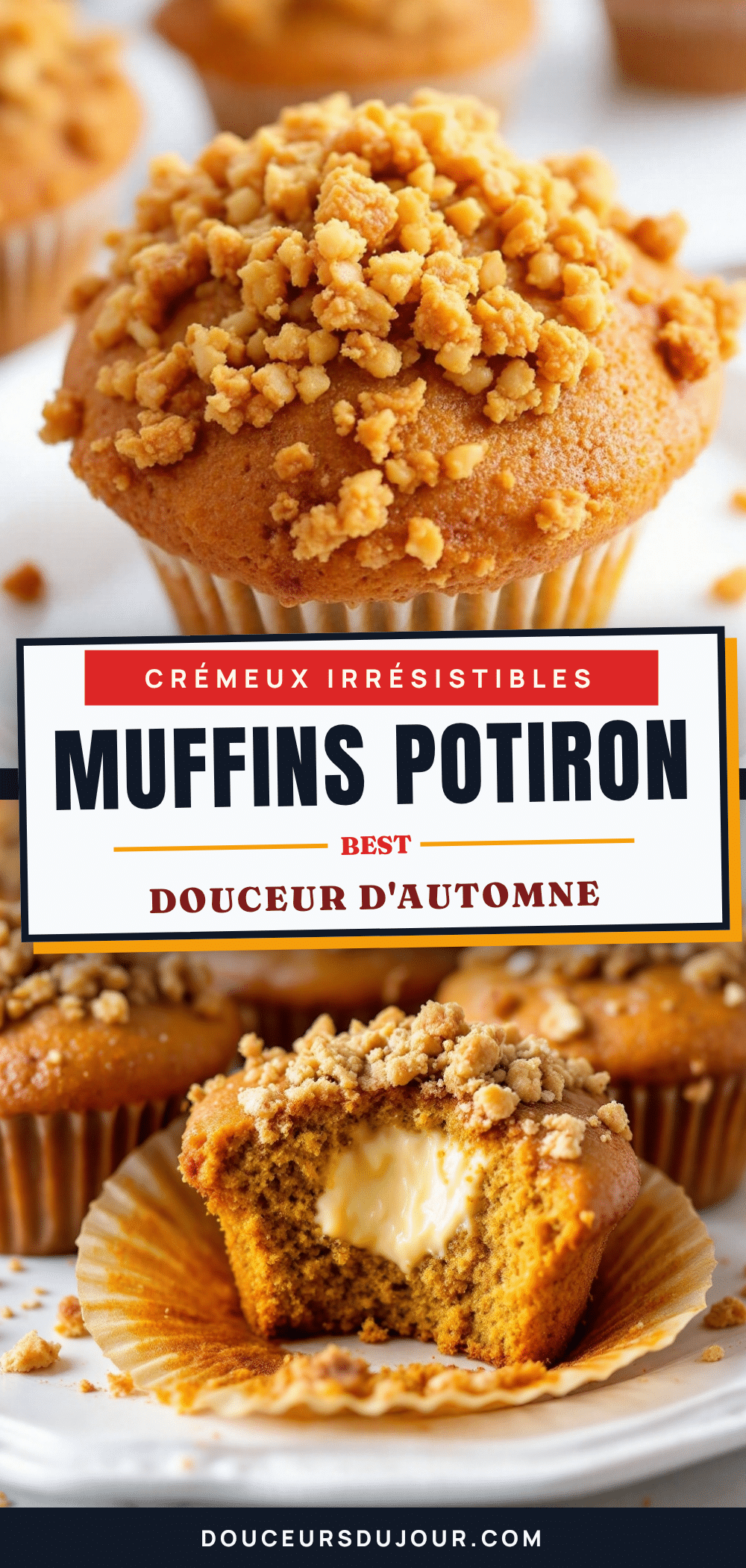 muffins potiron crémeux au streusel recipe