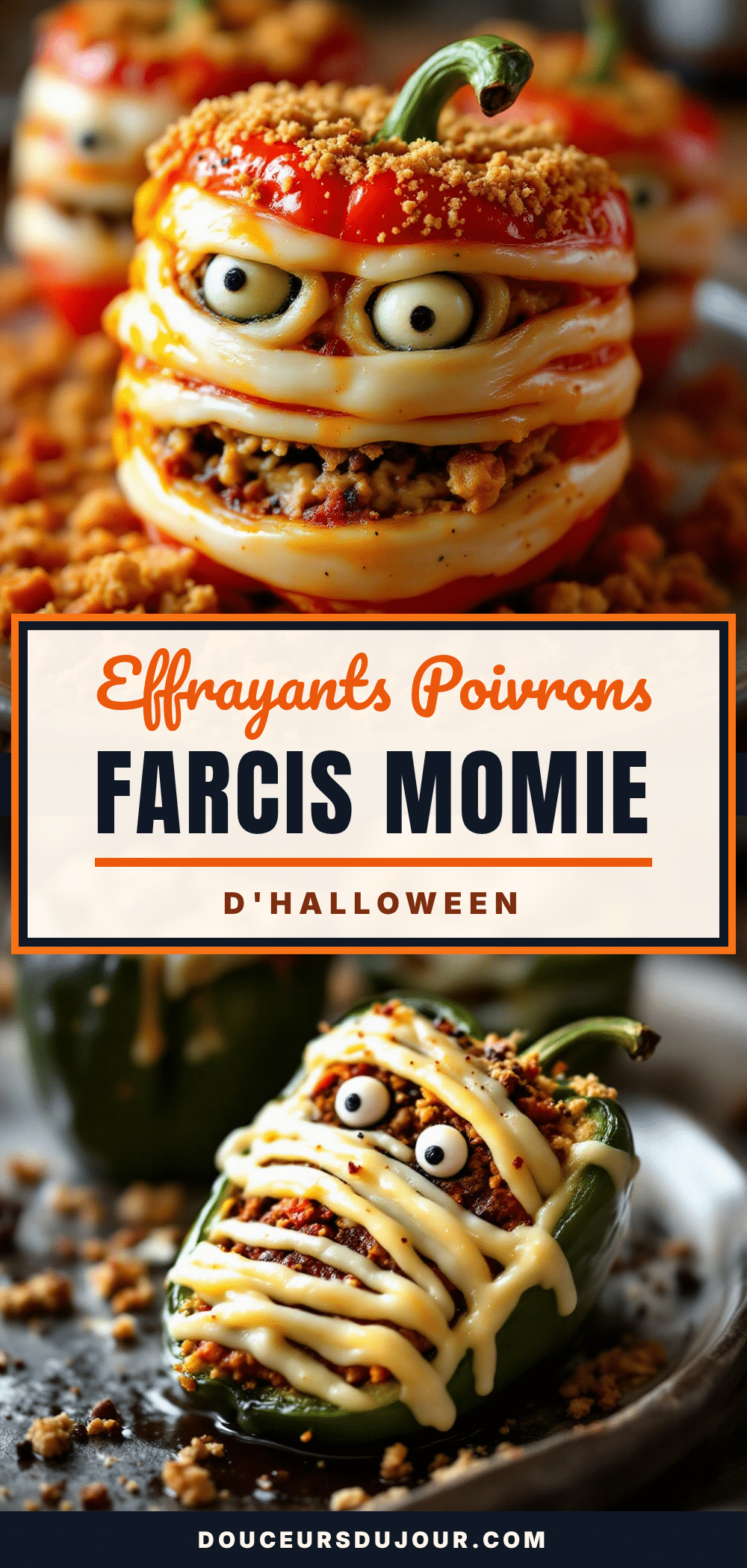 poivrons farcis momie halloween recipe