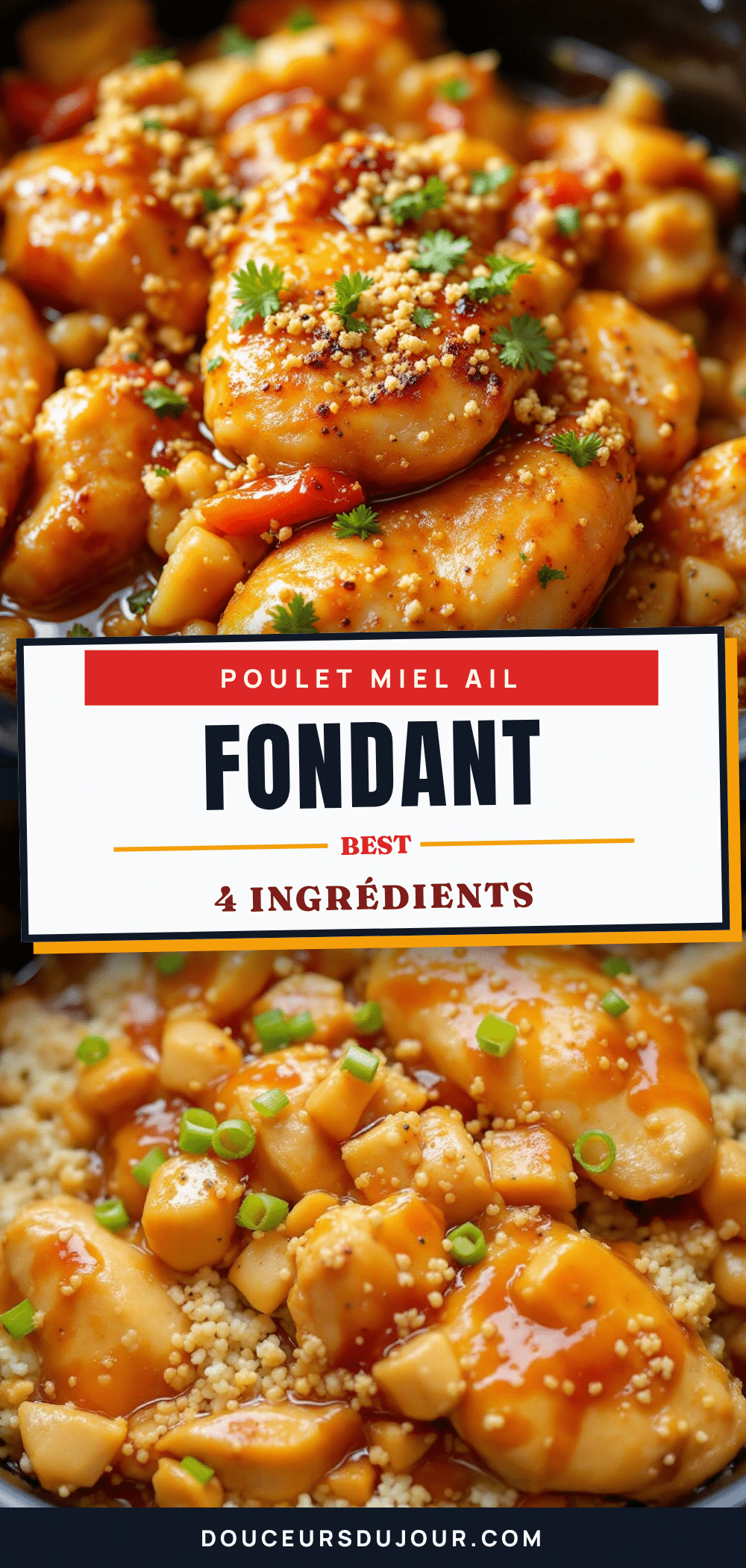 poulet miel ail fondant 4 ingrédients recipe