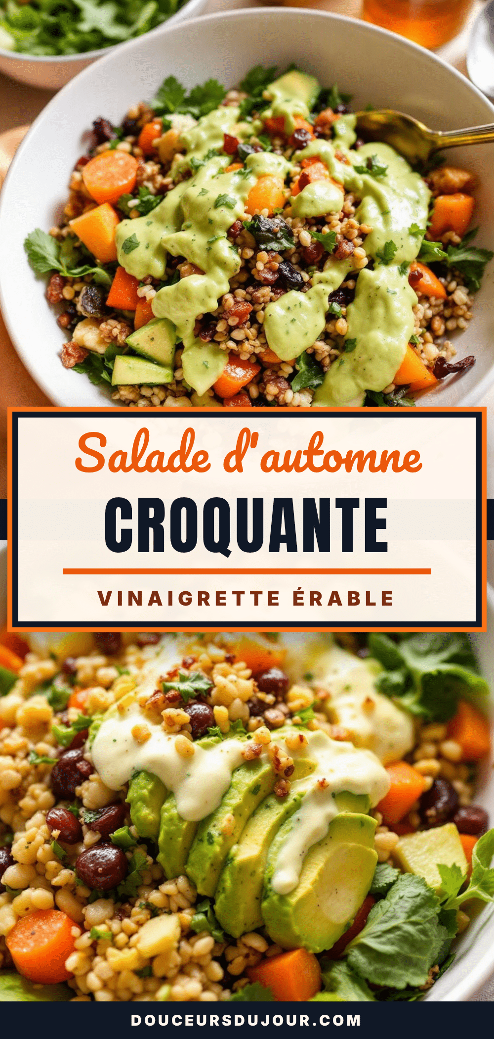 salade d’automne croquante vinaigrette érable recipe