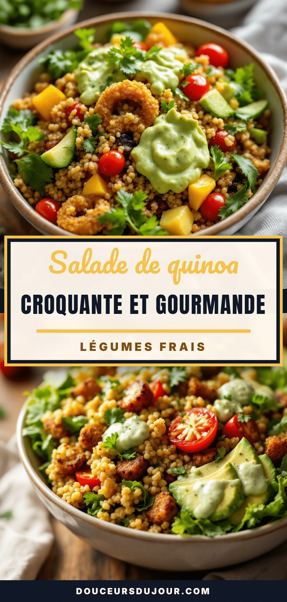 salade de quinoa aux légumes croquants recipe