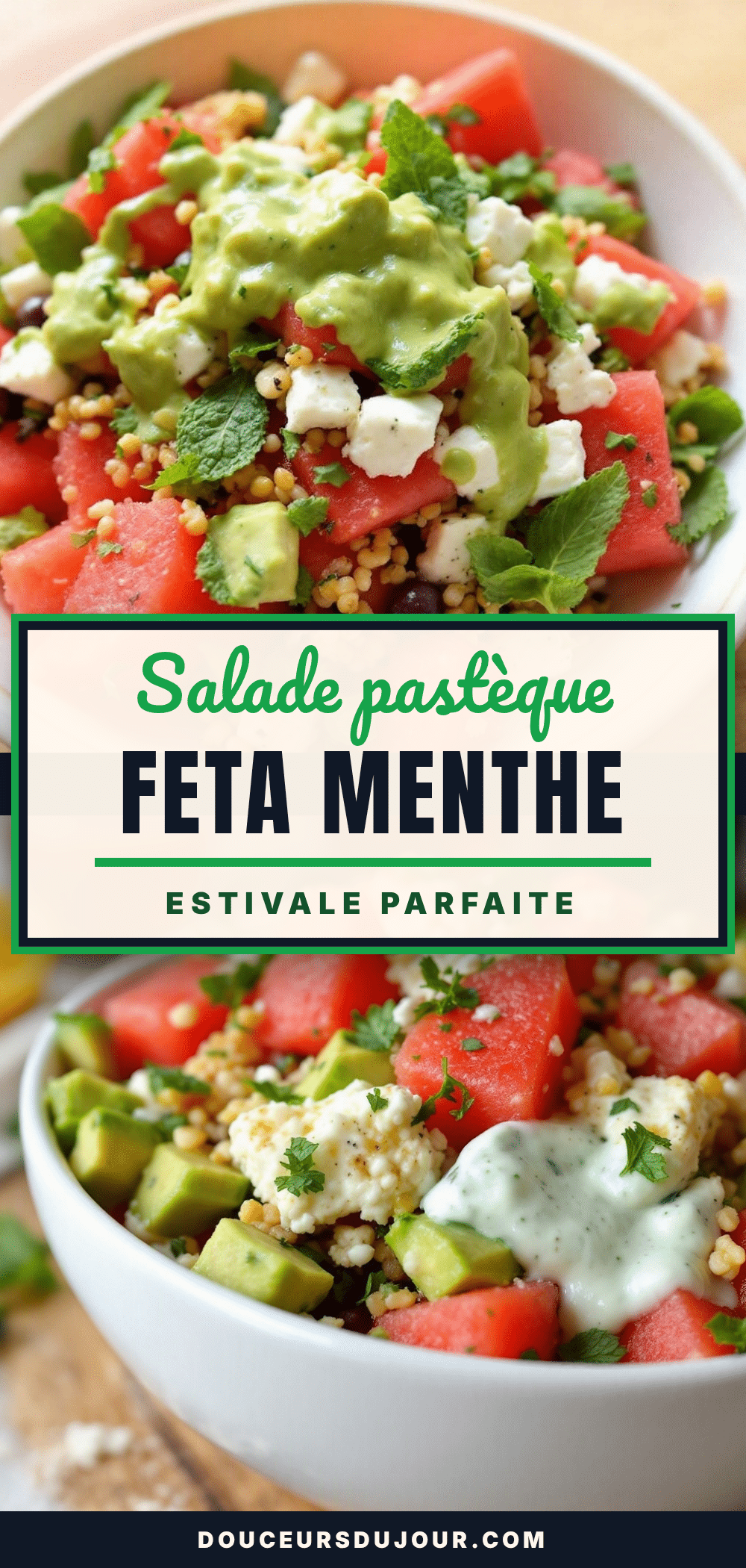Salade pastèque feta menthe recipe