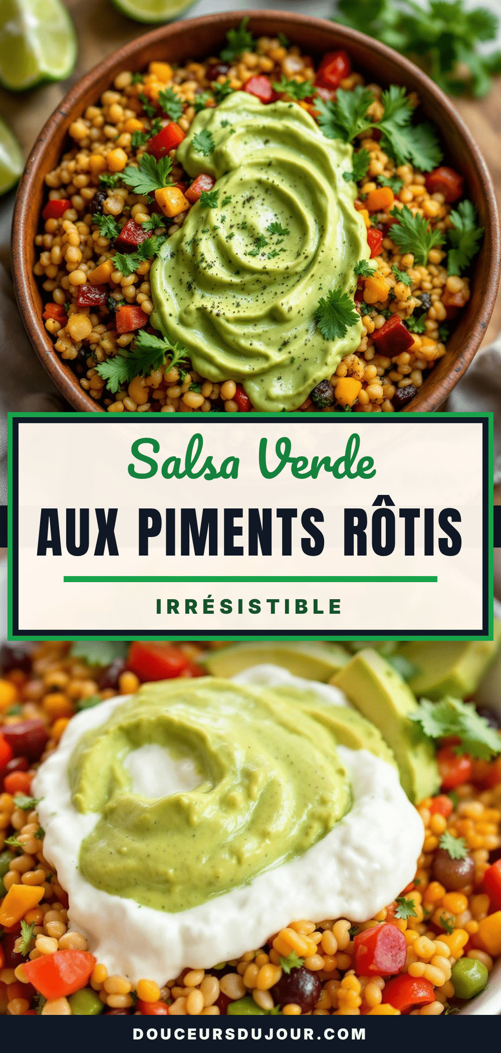 salsa verde aux piments rôtis recipe