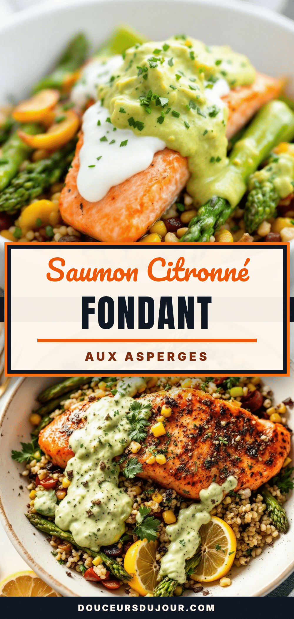 saumon citronné fondant aux asperges recipe