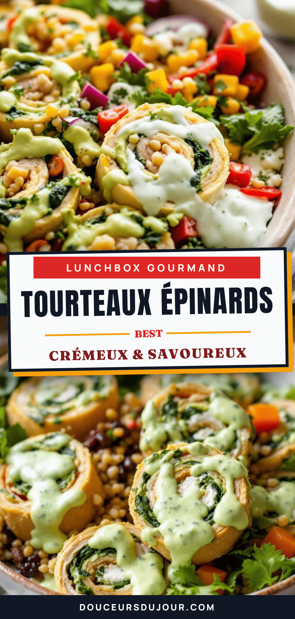 tourteaux épinards crémeux pour lunchbox recipe