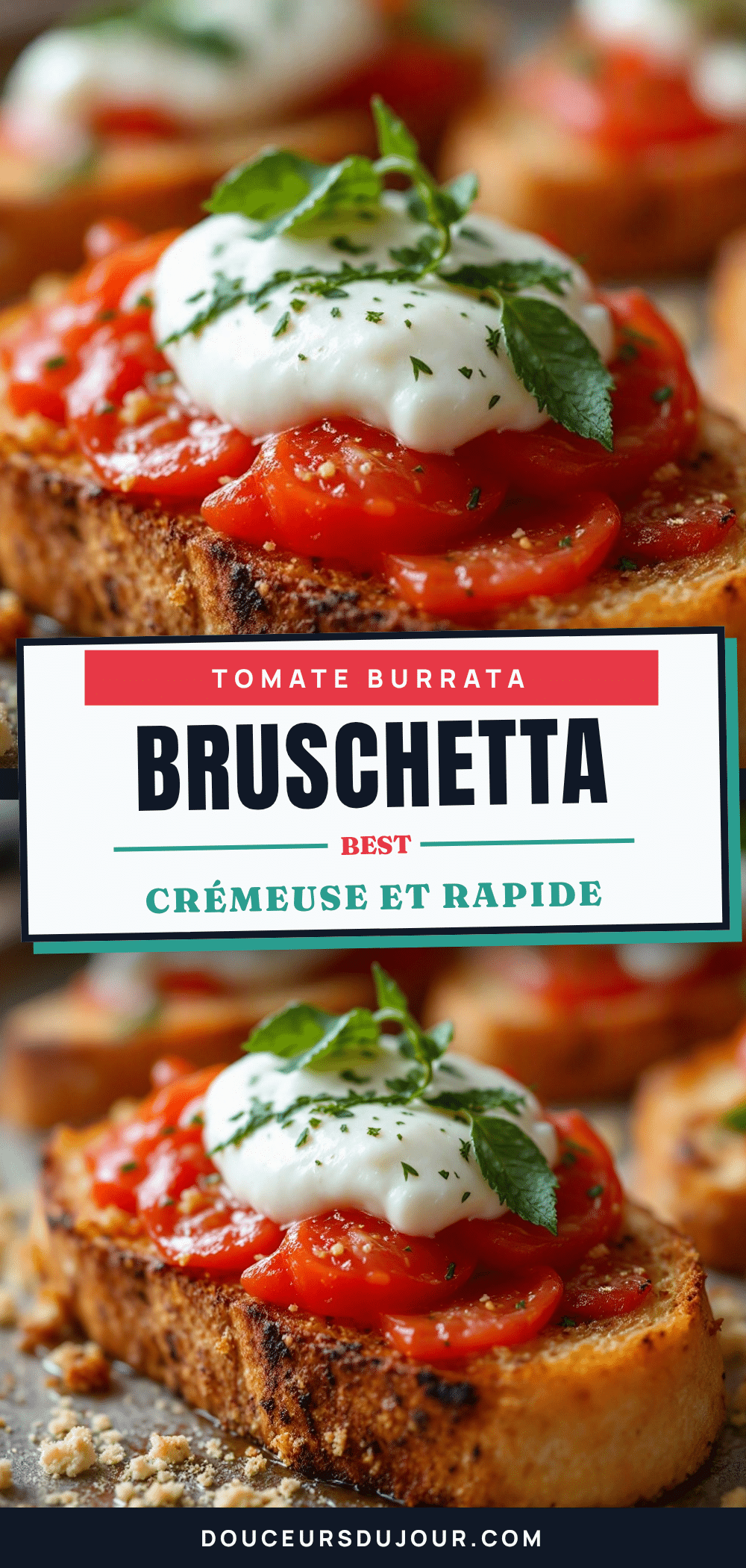 bruschetta tomate-burrata recipe