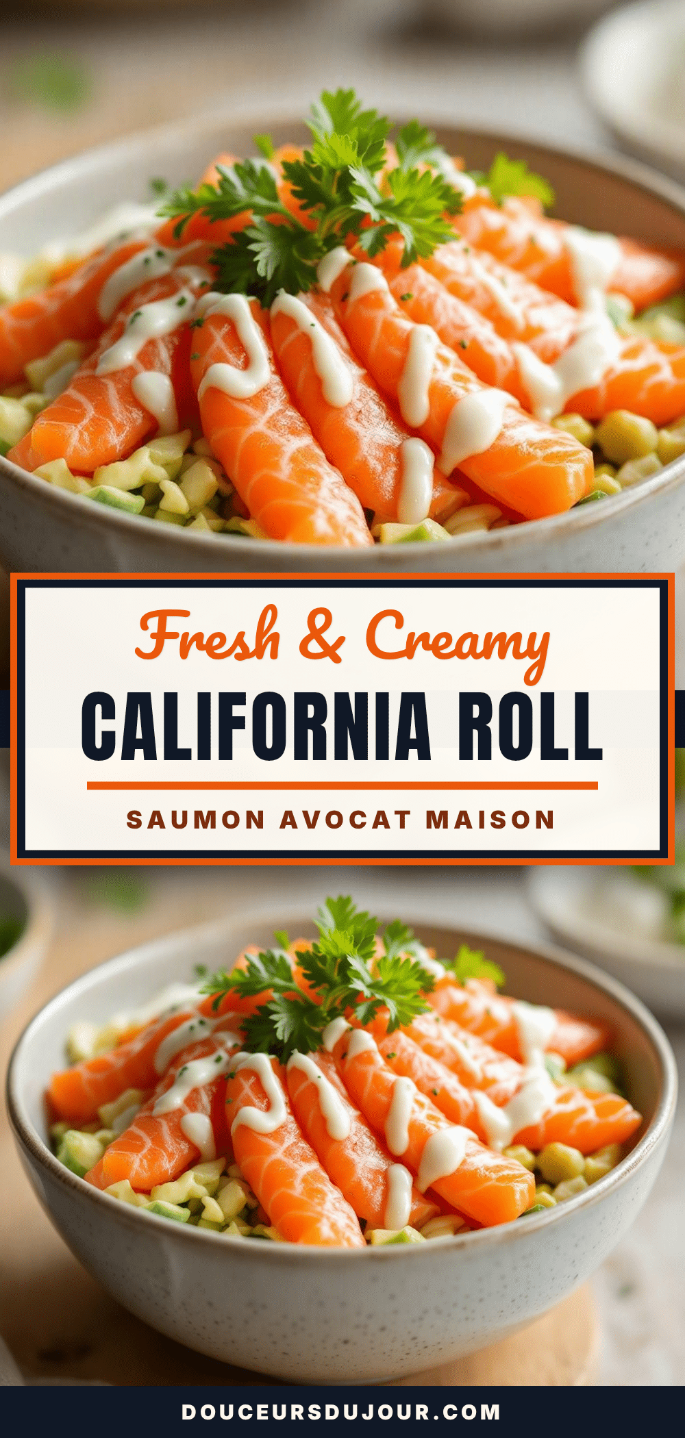 California Roll Saumon Avocat recipe