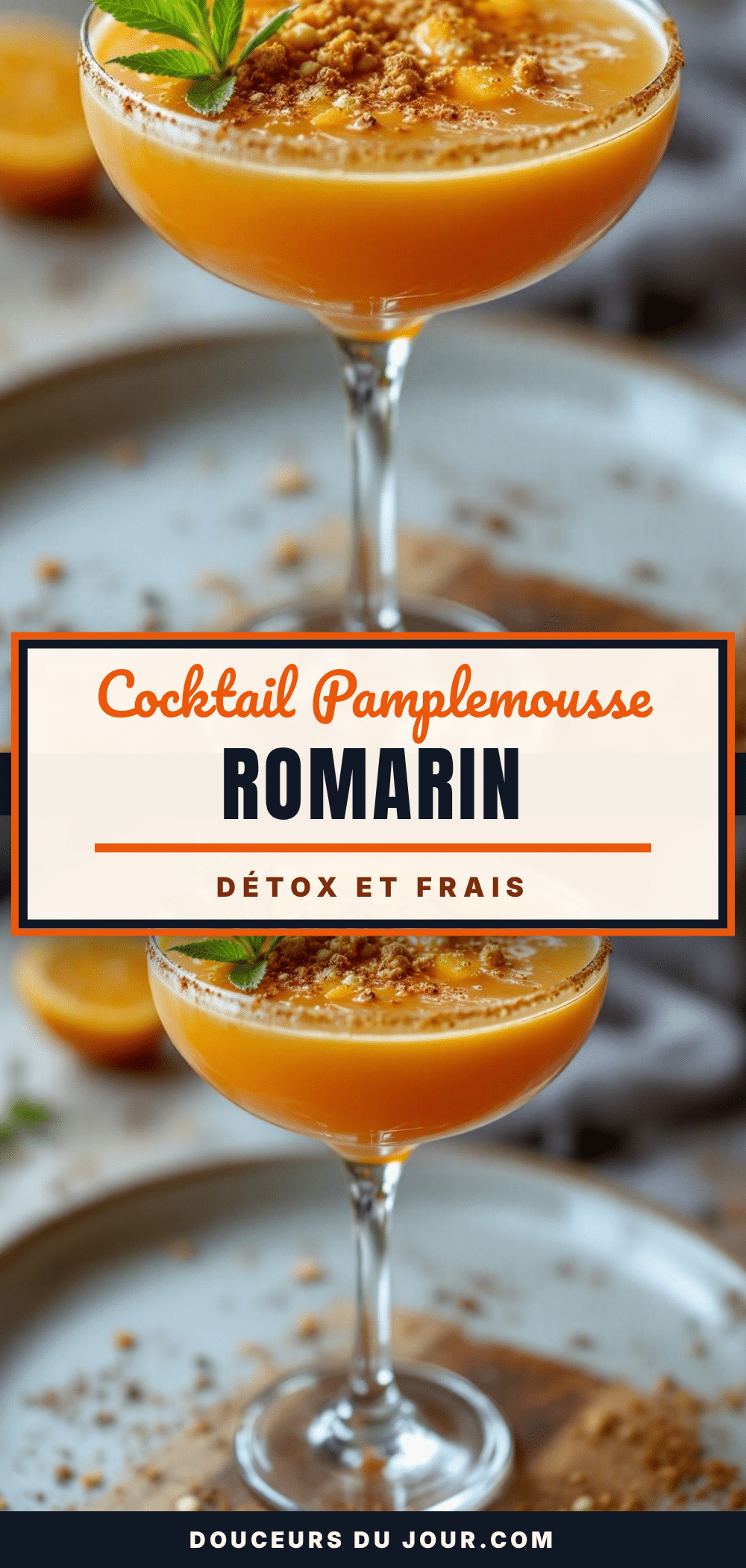 détox cocktail pamplemousse-romarin recipe
